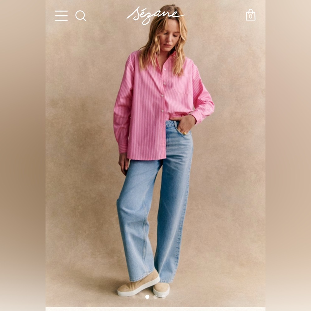 NWOT Sézane 90’s Denim Trousers Size 4/36